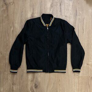Men's sports jacket in black/yellow/white - XL